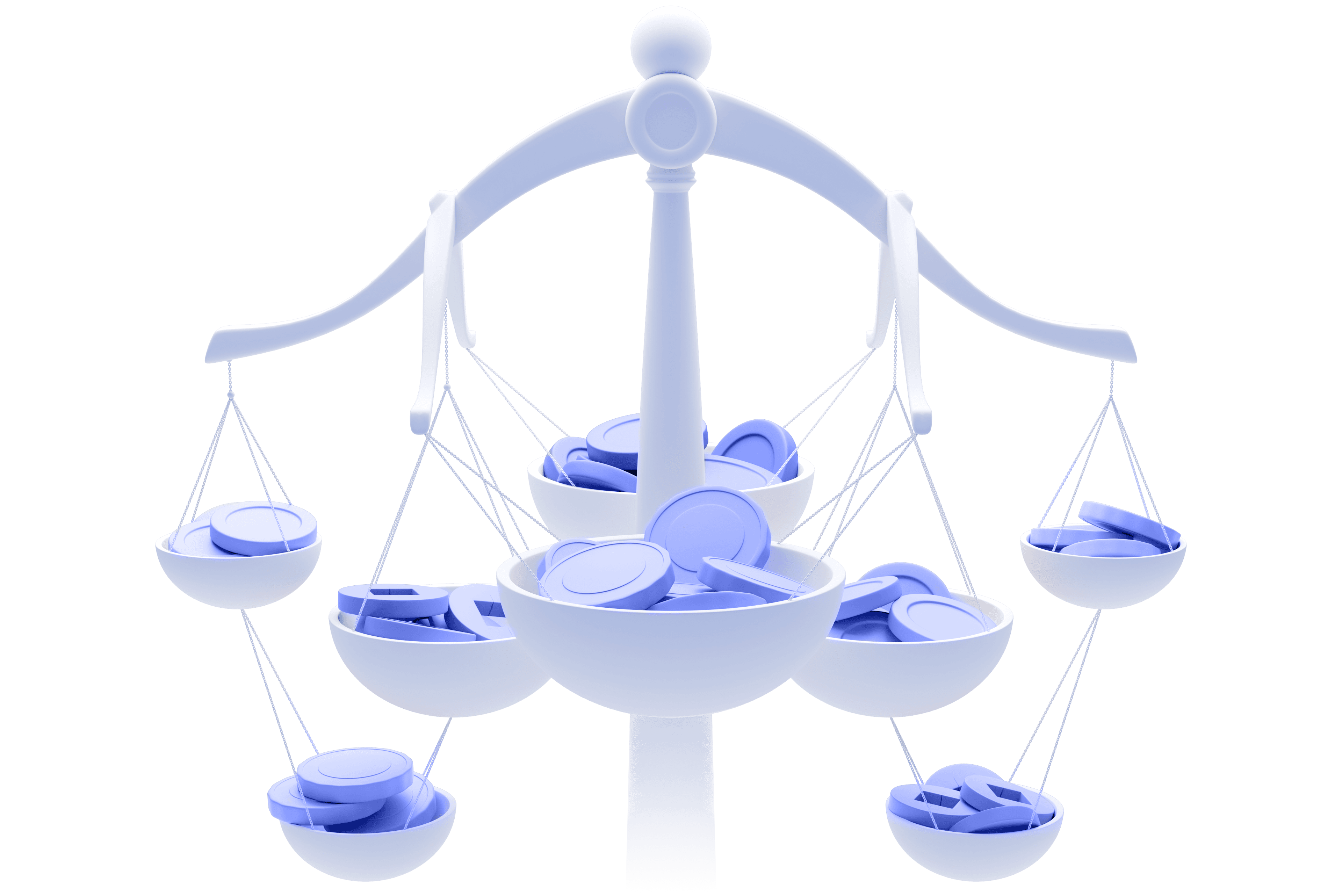 Scale illustrating balance and efficient trading